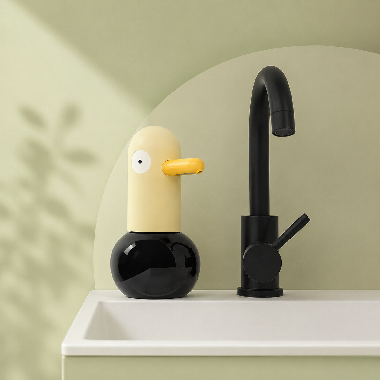 جا‌صابونی اتوماتیک اردکی (Duck Cartoon Automatic Soap Dispenser)