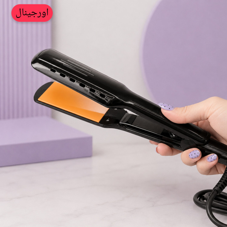 اتو مو سرامیکی کیمی اورجینال مدل KM-3114P با 4 سطح تنظیم دما