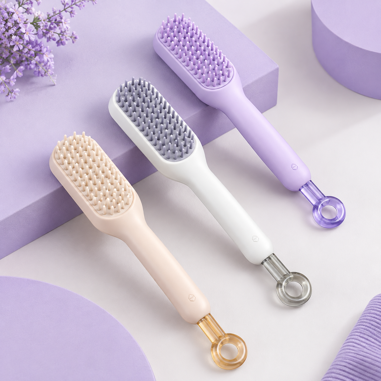 برس مو جادویی دندانه جمع شونده | گره بازکن و تمیزشونده Magic Hair Brush