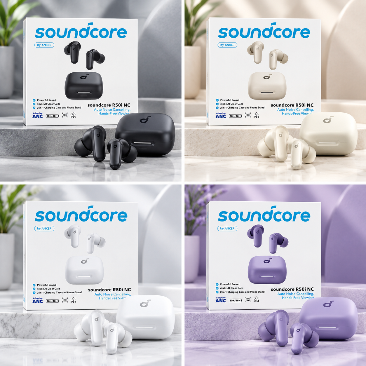 هندزفری بلوتوثی Soundcore R50i NC A3959  رنگ مشکی